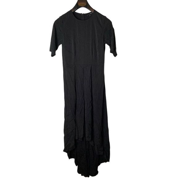 Goop x Universal Standard high low dress black women's size 3XS NEW WITH TAGS - Picture 1 of 5